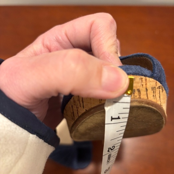 Steve Madden Pursue Suede Leather Slingback Heels in Blue Size 8 - Picture 12 of 12